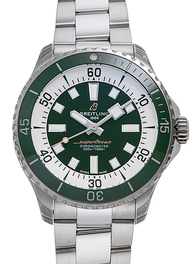 Breitling Superocean Automatic 44 A17376A31L1A1 Green New