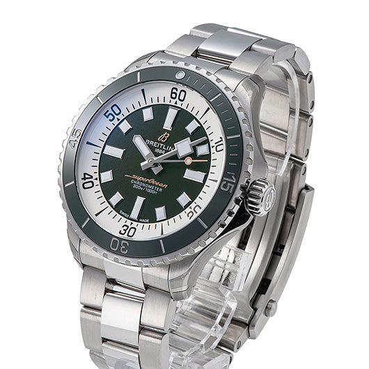 Breitling Superocean Automatic 44 A17376A31L1A1 Green New