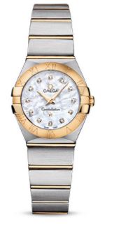 Omega Women's 123.20.24.60.55.002 Mother-Of-Pearl Dial Constellation Watch