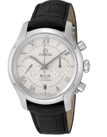 Omega De Ville White Dial Chronograph Men's Watch 431.13.42.51.02.001