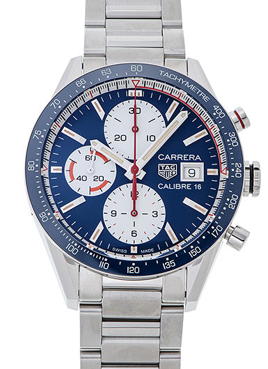 Tag Heuer Carrera Blue Dial Automatic Mens Chronograph Watch CV201AR.BA0715 - MS TR JAPAN 