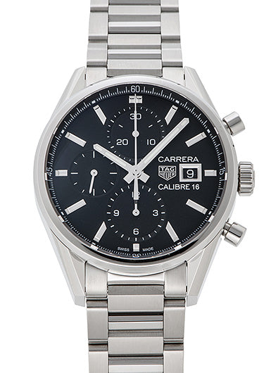 Tag Heuer Carrera Black Dial Automatic Men's Chronograph Watch CBK2110.BA0715 - MS TR JAPAN 