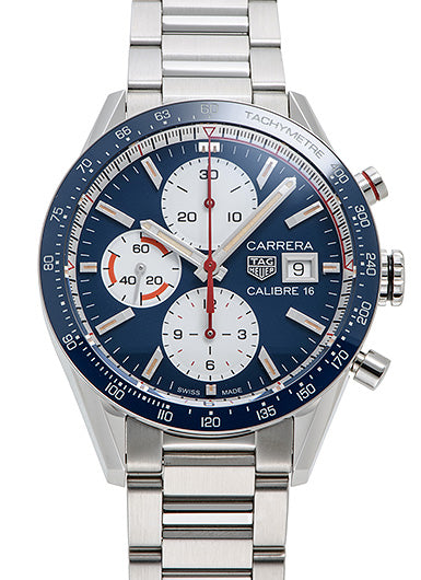 Tag Heuer Carrera Blue Dial Automatic Mens Chronograph Watch CV201AR.BA0715 - MS TR JAPAN 