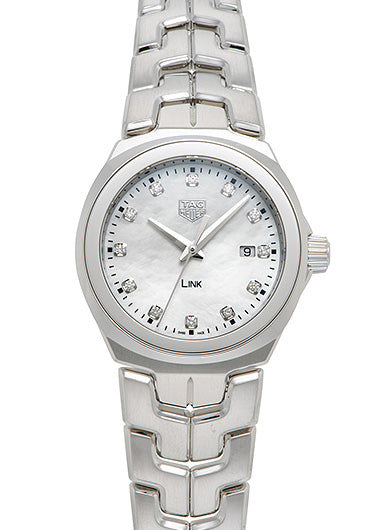 Tag Heuer Link Mother of Pearl Diamond Dial Ladies Watch WBC1312.BA0600 - MS TR JAPAN 
