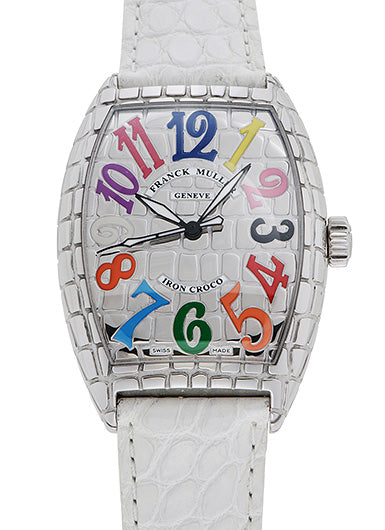 FRANCK MULLER Tonneau Curvex Iron Croco Color Dreams  7880SC IRON CRO CD